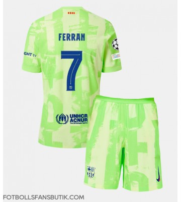 Barcelona Ferran Torres #7 Replika Tredje Tröja Barn 2024-25 Kortärmad (+ Korta byxor)